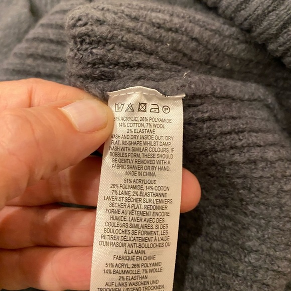 New French Connection V-Neck Wool Blend Jumper Sweater Women's Size Small - Picture 5 of 7